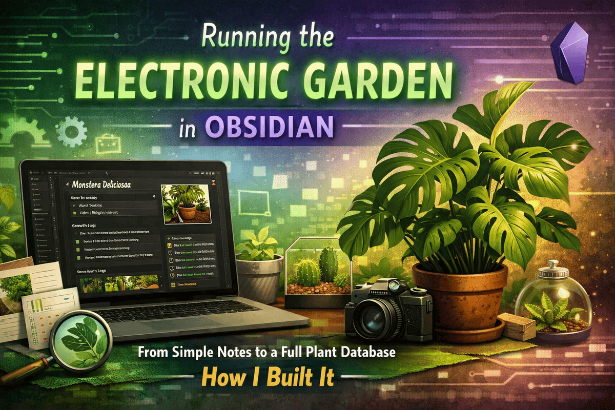 My Electronic Garden in Obsidian
