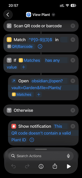 iOS Shortcut setup